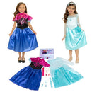 JAKKS PACIFIC DISNEY FROZEN ELSA & ANNA SISTERS DRESSES - SIZE: YOUTH 4-6X - Brand New