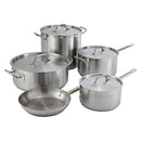 WINCO 30 QT STAINLESS STEEL BRAZIER WITH LID SSLB-30 - SILVER - Like New
