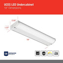 Juno UCES 18 Inch LED under Cabinet Lighting LED Kitchen Light Fixture M6 - Brand New