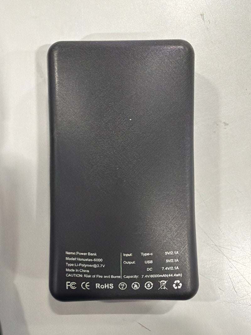 VENUSTAS HEATED PUFFER VEST, EXTRA 6000MAH BATTERY PACK - SIZE: WOMEN XL - BLACK - Like New