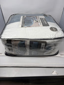 ARTISTIC LINEN COMPASS HOME REVERSIBLE COMFORTER FULL/QUEEN - CABLESTONE BLUE - Brand New