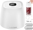 MIKSIA Electric Mason Jar Vacuum Sealer Kit (Matte White) - Like New
