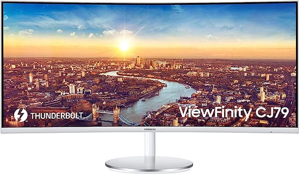 SAMSUNG CJ79 34" View Finity Ultrawide QHD (3440x1440) Monitor LC34J791WTNXZA Like New