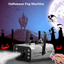 XWSTGEQ FOG MACHINE 900 WATT WITH 6 LED LIGHTS AND 2-IN-1 WIRELESS REMOTE GRAY - Like New