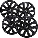 OxGord 15 inch Gloss Black Snap-On Hubcaps 6 Spoke 2005-2009 Toyota Corolla - Brand New