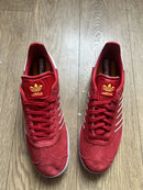 ADIDAS GAZELLE - SIZE: MEN 12.5 (AU/UK M12) (JP M305) - RED/WHITE - Brand New