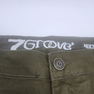 7GROVE TRANSCEND SLIM JEANS OLIVE-W40/L34 - SIZE: MEN W40/L34 - OLIVE - Brand New