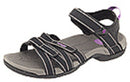 TEVA WOMEN'S TIRRA SANDAL SIZE WOMEN 9 (AU/UK W7) (EU W40) (JP W26) BLACK/GRAY - Like New