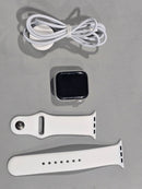 APPLE WATCH SERIES 4 NIKE (GPS + LTE) 40MM SILVER ALUMINUM CASE WHITE SPORT BAND - Like New