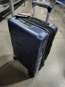 LUGGEX 20" CARRY ON LUGGAGE AIRLINE APPROVED PC HARD SHELL SUITCASE - BLUE - Like New