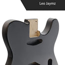 Leo Jaymz Electric Guitar Body for TL Style Guitar Accessory Black Ash Body - Brand New