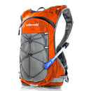 VIBRELLI HYDRATION BACKPACK & 2L HIGH FLOW BITE VALVE W/ BLADDER - ORANGE - Like New
