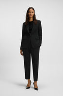 BOSS REGULAR-FIT JACKET IN CREASE-RESISTANT CREPE BLACK SIZE 4 - BLACK - Brand New