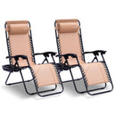 SereneLife Zero Gravity Chairs Set of 2 - Adjustable Steel Mesh - Scratch & Dent