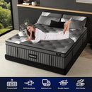 LECHEPUSSLEEP LECHEPUS 14INCH CAL KING MATTRESS PLUSH MEMORY FOAM - BLACK/GRAY - Brand New
