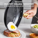 GREENPAN RESERVE HARD ANODIZED CERAMIC 5 PIECE COOKWARE SET CC003799-001 - BLACK - Like New