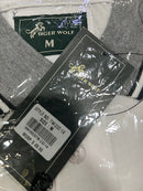 TIGER WOLF SIZE MEDIUM WHITE POLO SHIRT - SIZE: MEN M - WHITE - Brand New