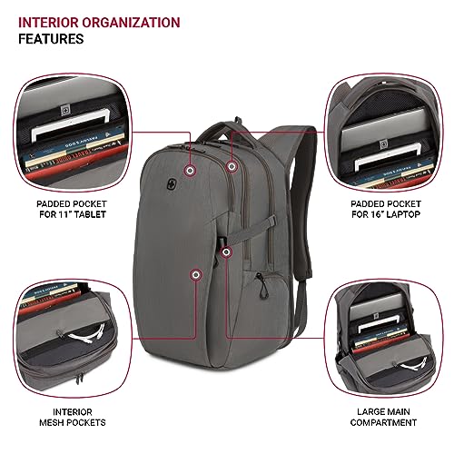 SwissGear VersaMax, Light Grey Heather, 18-Inch - Brand New