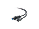 C2G 28866 6FT USB 3.0 (USB 3.1 GEN 1) USB-C TO USB-B CABLE M/M - BLACK