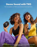 SOUNDCORE SELECT 4 GO BLUETOOTH SHOWER SPEAKER BY ANKER, IP67 - BLACK - Like New