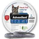 ADVANLLENT FLEA COLLAR FOR CATS, FLEA AND TICK COLLARS FOR KITTENS, GRAY - Brand New