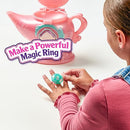 MAGIC MIXIES MAGIC GENIE LAMP WITH INTERACTIVE 8" PLUSH TOY AND 60+ - PINK - Like New