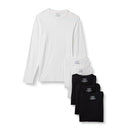 AMAZON ESSENTIALS MENS' SLIM FIT COTTON CREW NECK UNDERSHIRTS BLACK/WHITE M - Like New