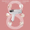 LIGGHIG LASER HAIR REMOVAL PERMANENT ICE COOLING HAIR REMOVAL - WHITE/PINK - Like New