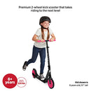 RADIO FLYER FLYER KICKSTART MAX, KICK SCOOTER, ADJUSTABLE, 220 LBS - BLACK/PINK - Like New
