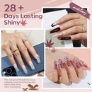 Modelones Poly Extension Gel Nail Kit 6 Colors 8 W Nail Lamp Brown Red Gel -NEW - Brand New