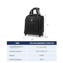 TRAVELPRO CREW CLASSIC ROLLING UNDERSEAT CARRY-ON LAPTOP TOTE - TITANIUM GRAY - Brand New