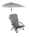 SPORT-BRELLA CHAIR UPF 50+ ADJUSTABLE UMBRELLA BEACH CHAIR 10253 - GRAY - Brand New