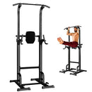 Holleyweb Multi-Function Power Tower Dip Station Pull Up & Dip Stands - Black - Like New