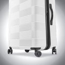 AMERICAN TOURISTER NXT HARDSIDE LARGE CHECKED SPINNER SUITCASE - WHITE - Brand New