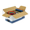Bankers Box STOR/FILE Medium-Duty Storage Boxes, FastFold (00704) - Blue/White - Brand New