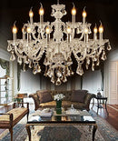 Worldly K9 Crystal Chandelier 15 Lights Crystal Pendant Light Fixture - Clear - Brand New