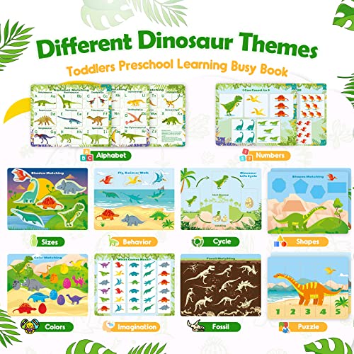 MDINGTD Montessori Toys for Toddlers Newest Dinosaur Themes Busy Book Kids 3-5 Brand New