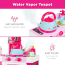 Best Choice Pretend Play Kitchen Toy Set Kids Water Vapor Teapot 34 - Pink - Brand New
