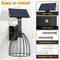 COLLASIS OUTDOOR WALL LIGHTS METAL WALL-MOUNTED SCONCE CO-A01 2 PACK - BLACK - Like New