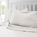 ROYAL BOROUGH 100% COTTON MATELASSE 3 PC COVERLET SET, FULL/QUEEN - IVORY - Like New