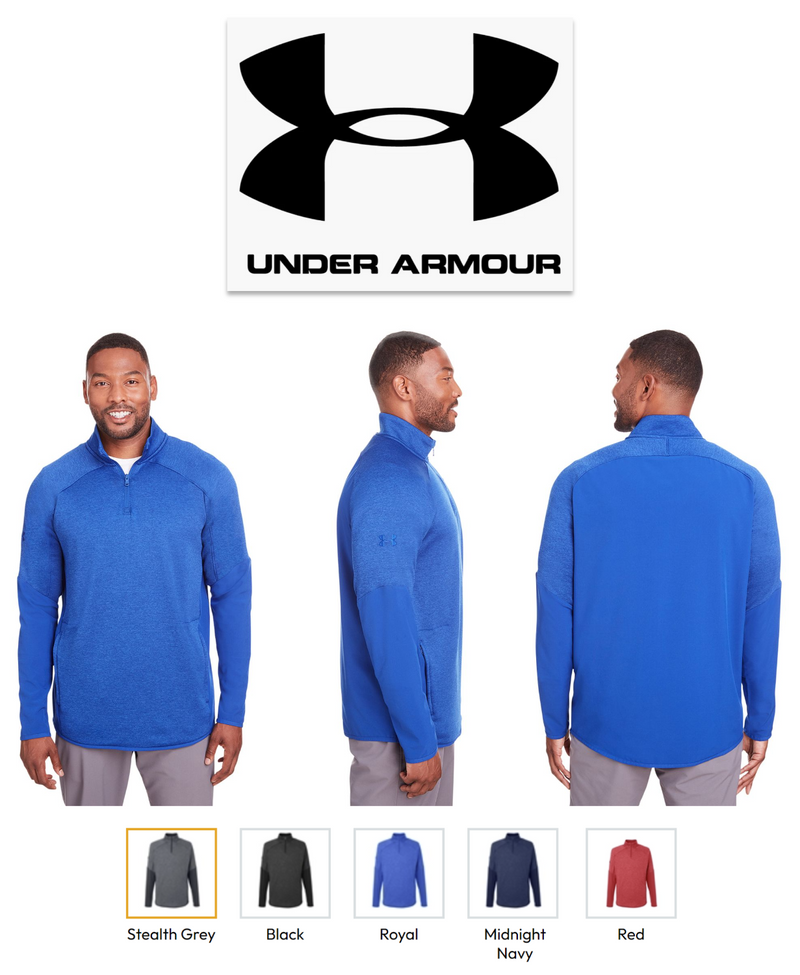 1343104 Under Armour Mens Qualifier Hybrid Corporate Quarter-Zip New