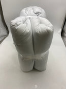 BOLL & BRANCH KING/CAL KING SIGNATURE COMFORTER SETS - FINE STRIPE WHITE/SHORE - Like New
