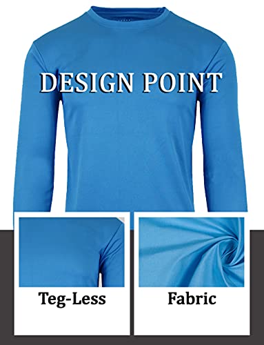 GALAXY BY HARVICE MEN'S LONG SLEEVE MOISTURE-WICKING PERFORMANCE CREW MEN'S S - Brand New