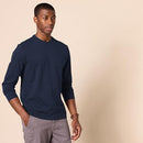 AMAZON ESSENTIALS SLIM-FIT LONG SLEEVE SHIRT MEN POCKET AND NO POCKET NAVY XL - Like New