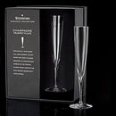 Waterford Elegance Trumpet Flute Pair 160ml Crystal 160 milliliters - Clear - Like New