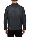 BLU ROCK MEN'S REGULAR-FIT CLASSIC DENIM JACKET - SIZE: M - BLACK - Brand New