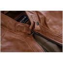 VL550BR VANCE LEATHER MEN'S CAFE RACER WAXED LAMBSKIN LEATHER JACKET MEDIUM - Brand New