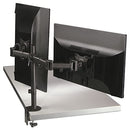 3M DUAL MONITOR MOUNT, FOR 27" MONITORS MM200B - BLACK - Like New