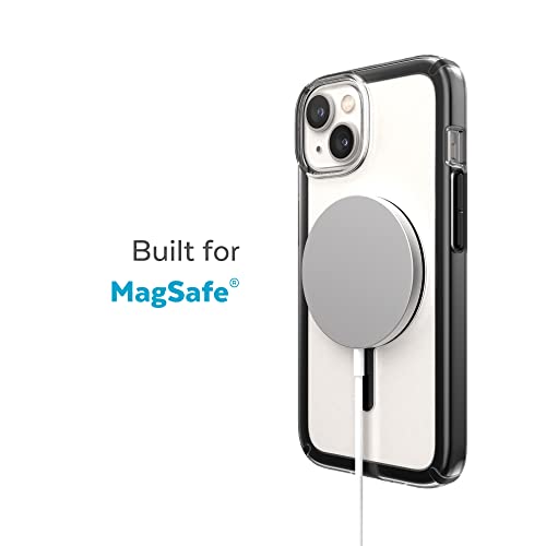 SPECK IPHONE 14 GEMSHELL WITH MAGSAFE CASE IN CLEASR AND BLACK - CLEAR/BLACK - Like New