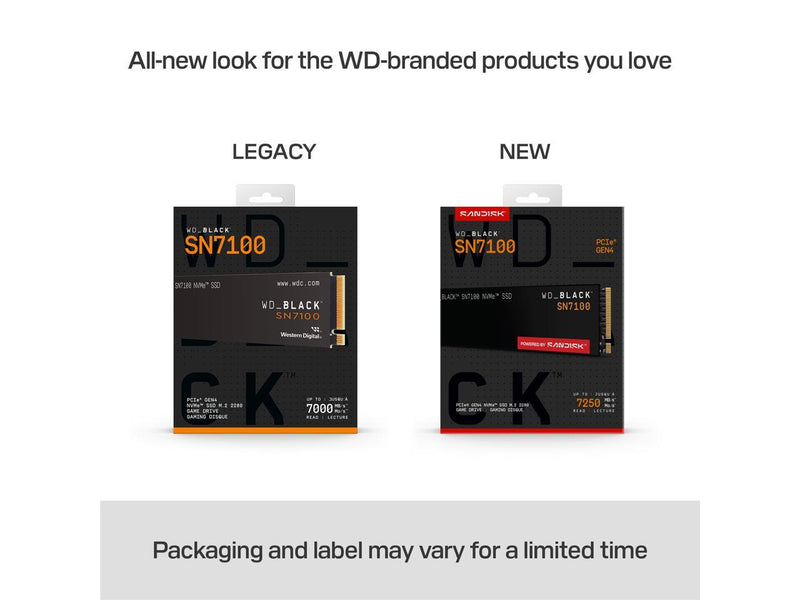 WD_BLACK SN7100 M.2 2280 4TB PCI-Express 4.0 x4 TLC 3D NAND Internal Solid State